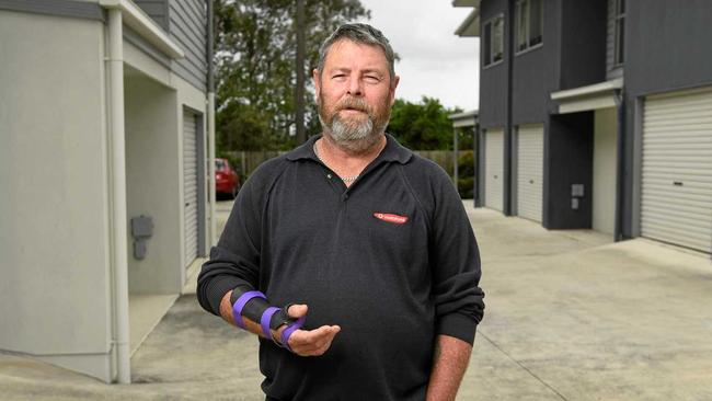 John Sims is having a battle with QSuper after he was involved in a workplace accident. Picture: Rob Williams