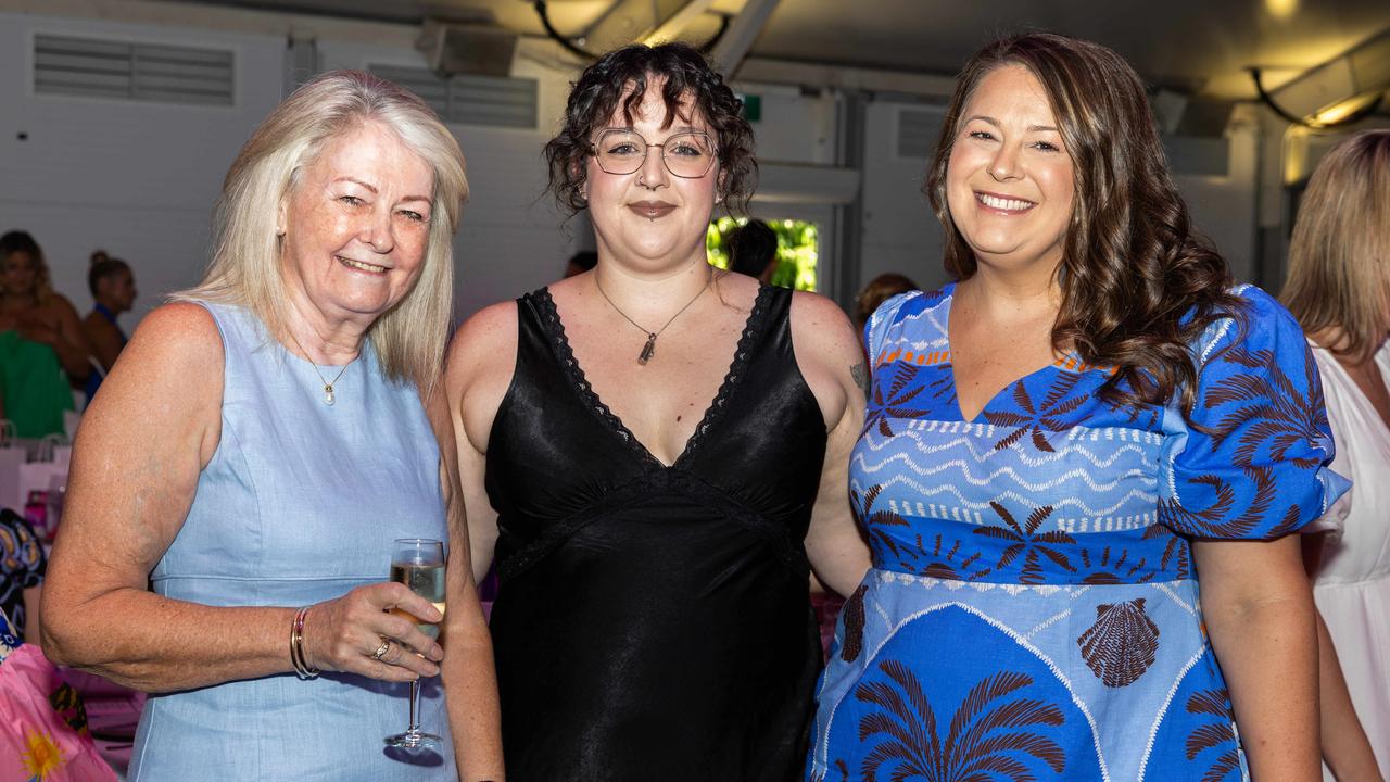 Marian Koerner, Meg Lague and Emma Koerner at the 2025 NT NEWS Woman of the Year. Picture: Pema Tamang Pakhrin