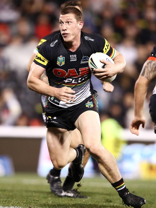 Jack Hetherington played for Penrith in 2019 with a cracked sternum. Picture: Mark Kolbe/Getty Images