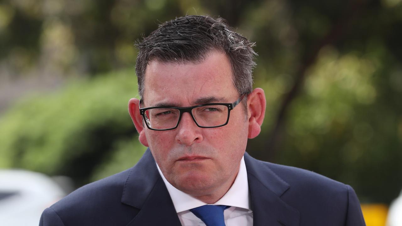 Premier Daniel Andrews said the controversial vaccine mandates will continue to remain in place. Picture: NCA NewsWire / David Crosling.