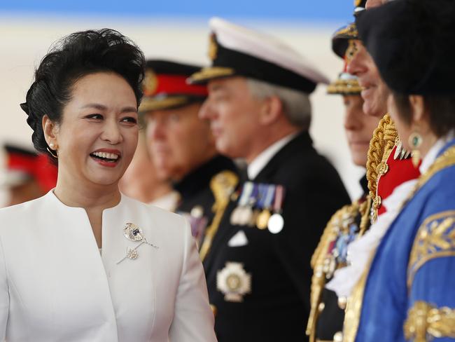 Chinese First Lady Peng Liyuan is a singer who is hugely popular in China. Picture: Alastair Grant — WPA Pool/Getty Images.