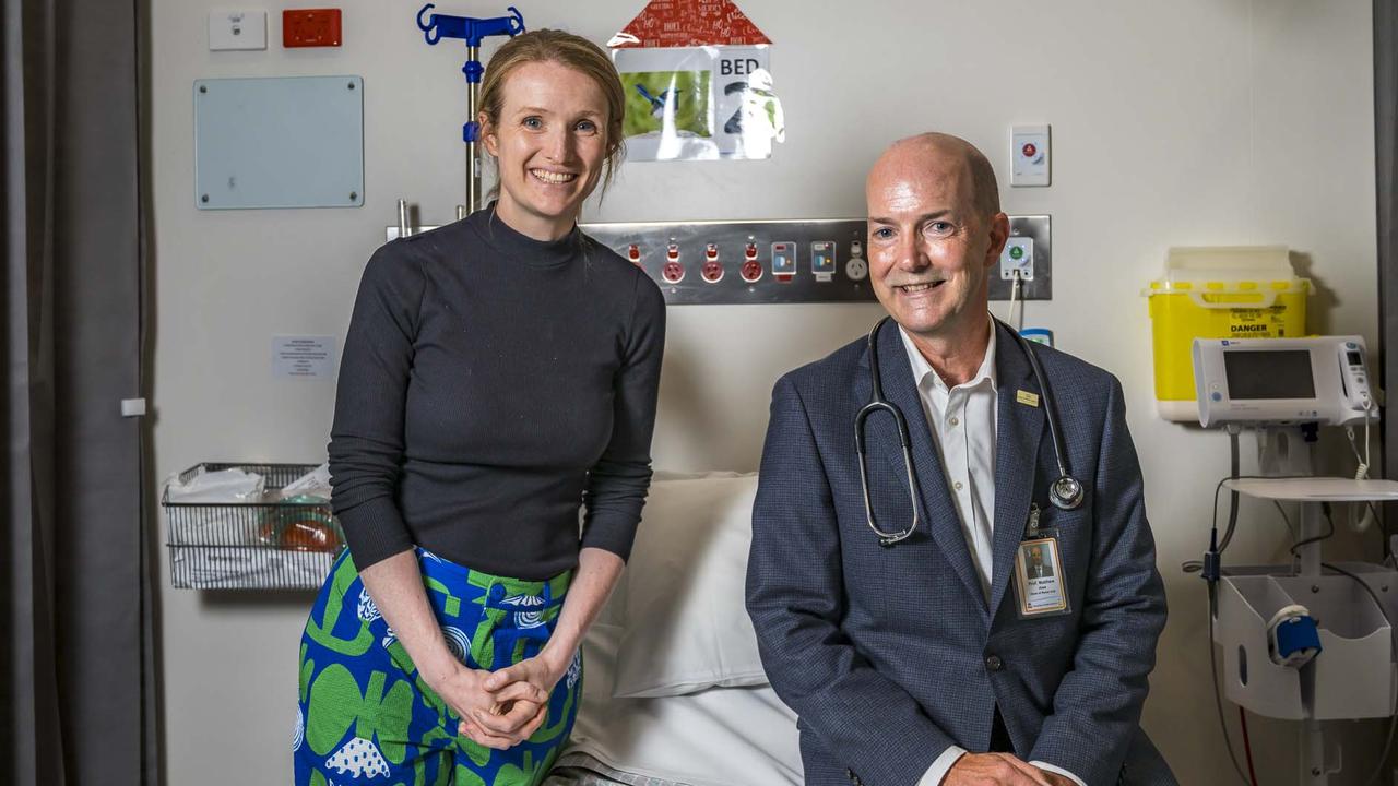 Stephanie Furler CEO Royal Hobart Hospital Research Foundation and Professor Matthew Jose, Head of Unit Nephrology, Royal Hobart Hospital. Picture: Royal Hobart Hospital Research Foundation