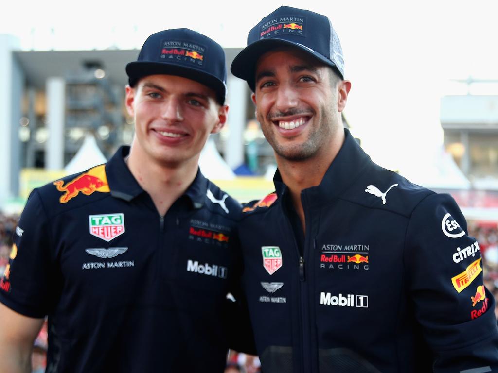 Max Verstappen and Daniel Ricciardo will be fierce rivals next year.