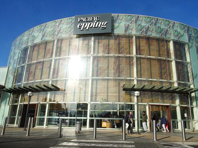 Police were called to Pacific Epping on Friday night. Picture: Luis Enrique Ascui