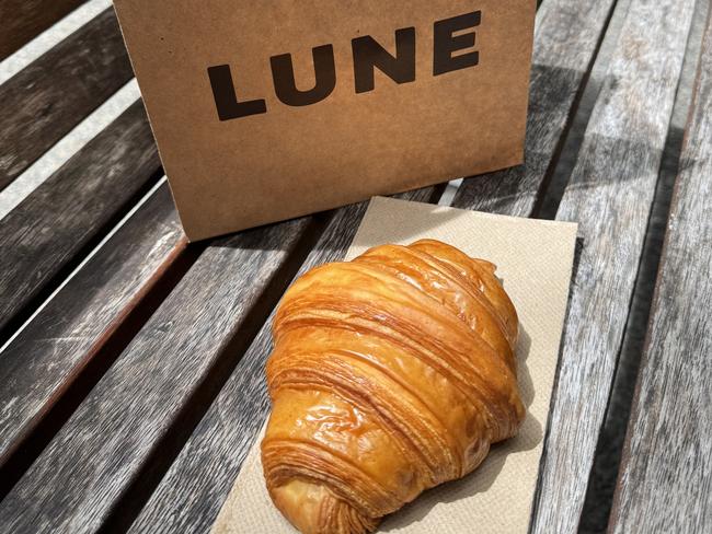 A plain croissant from Lune Croissanterie.