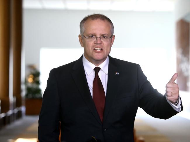 About 2 per cent of respondents wanted Treasurer Scott Morrison to become Liberal leader. Picture: Kym Smith