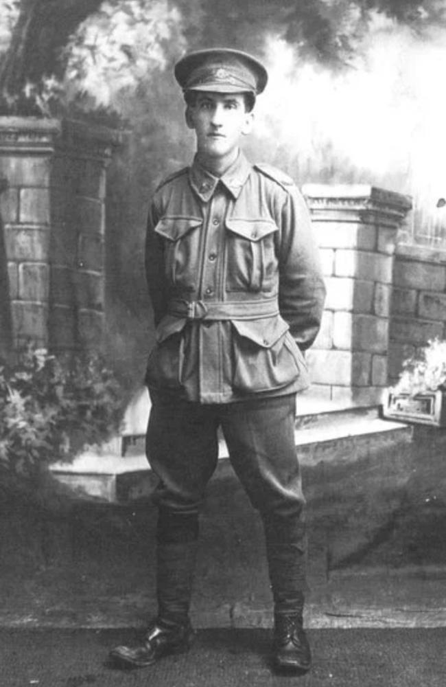 ‘The dauntless lad in a khaki suit’ … Herbert James Graham, killed at Fromelles in 1916. Picture: The Wellington Museum via The Fromelles Association.