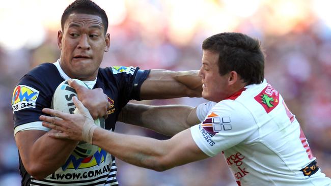 Israel Folau played two seasons for the Broncos. Picture: Darren England