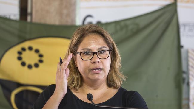 Yothu Yindi Foundation CEO Denise Bowden speaks during the Key Forum policy conference at the Garma Festival (AAP Image/Supplied by Yothu Yindi Foundation, Melanie Faith Dove)