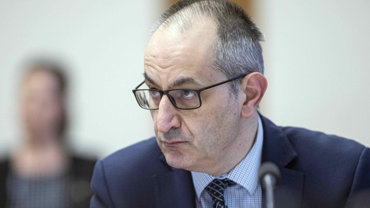 Home Affairs secretary Michael Pezzullo gave a brief glimpse into travel post-COVID-19. Picture: NCA NewsWire / Gary Ramage