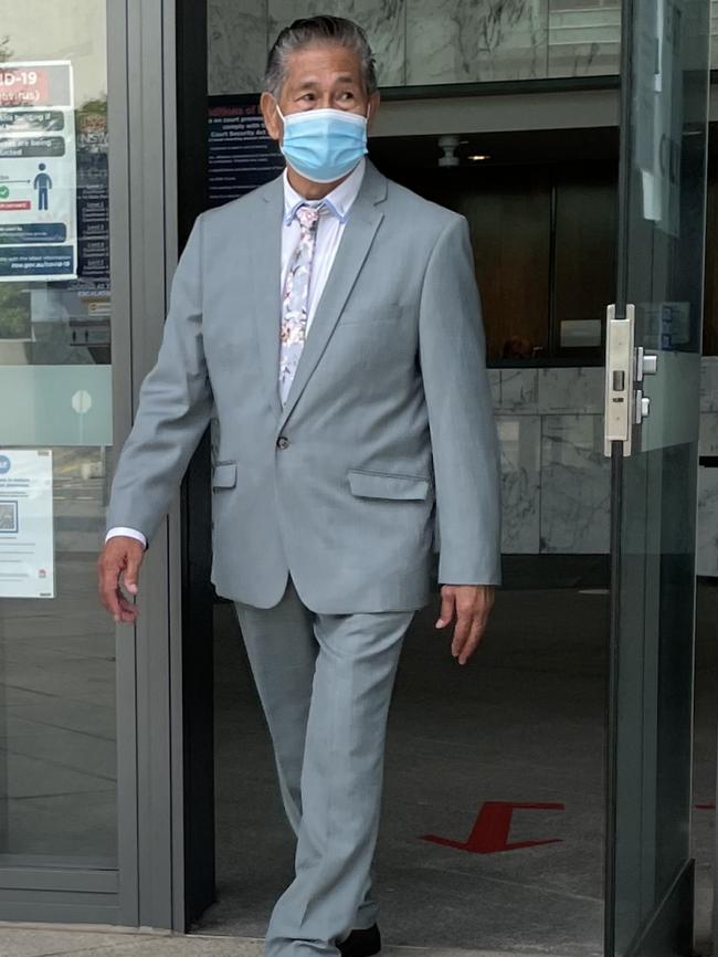 Aurelio Tagnipez leaves Parramatta District Court on Friday.