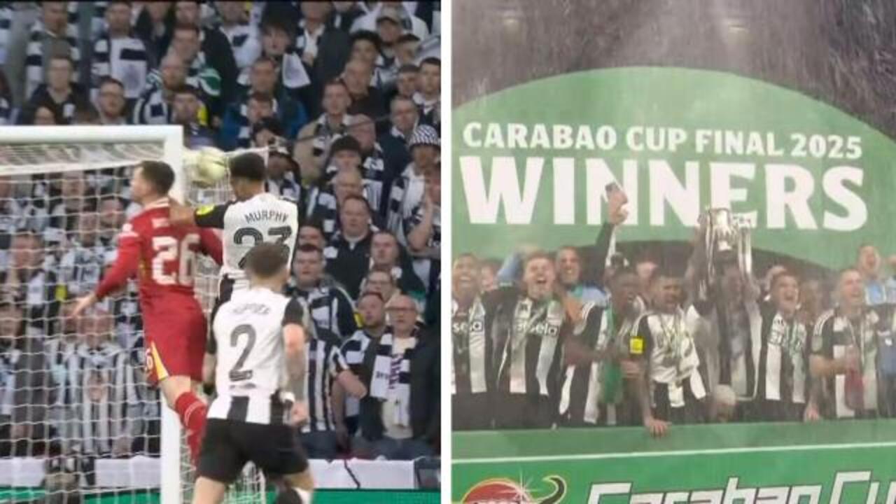 Newcastle STUN Reds to lift Carabao Cup!