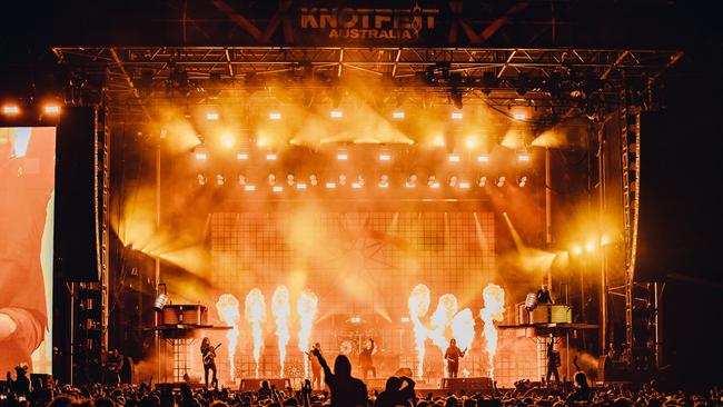 Last year’s Knotfest festival. Picture: Jordan Munns