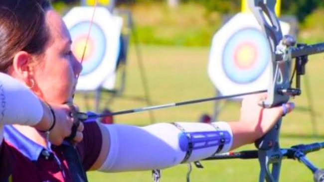Redland teen archer Gabrielle West has been selected to represent Australia at the World Archery Youth Championships in Winnipeg, Canada in August. Picture: Contributed