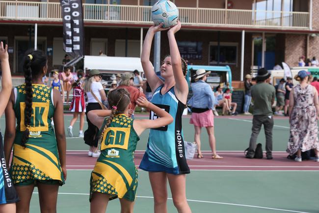 The Netball Qld Primary Schools Cup grand finals are being held at the Hinterland District Netball Association at Mudgeeraba. Picture: Mike Batterham.