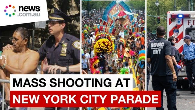 Mass shooting at New York parade wounds at least five people