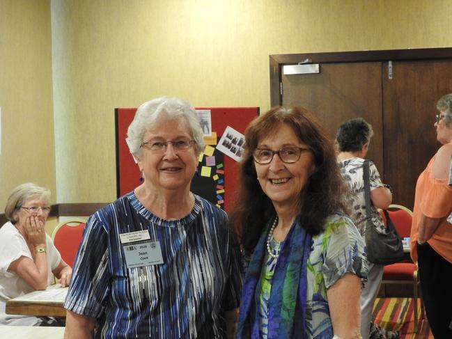 OPEN DAY: U3A Northern Rivers President Jean Cook and State Member for Lismore Janelle Saffin catch up at the organisation's Open Day at the Lismore Workers Club.