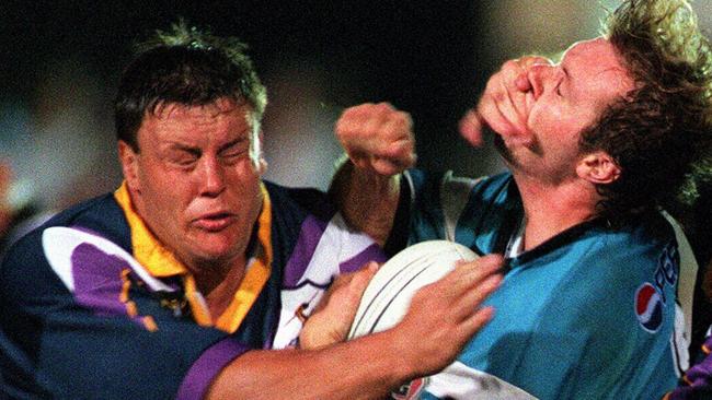 Glenn Lazarus during his playing days with the Melbourne Storm in 1998.