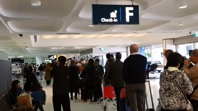 Sydney Airport said the delays were due to a “Border Force issue”.