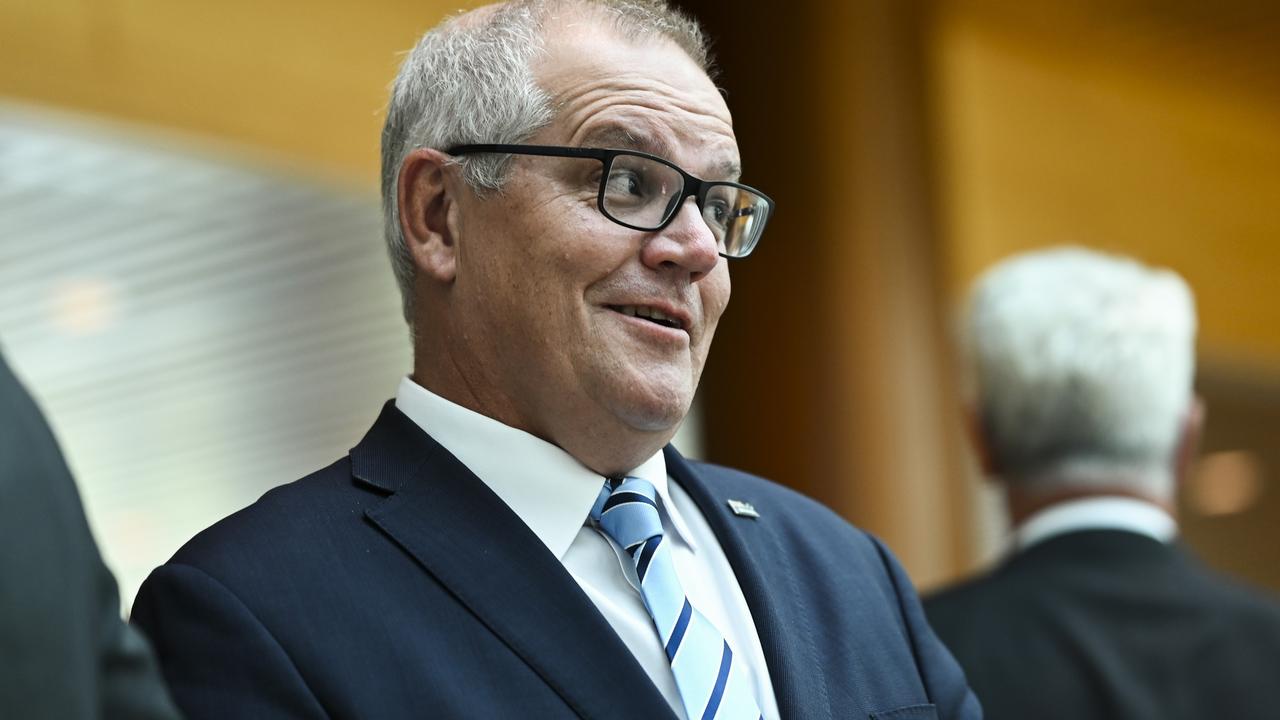 Details from former prime minister Scott Morrison’s Twitter account, including his parliamentary email address, were leaked by an alleged hacker claiming to have stolen the data of 400 million Twitter users days before Christmas. Picture: NCA NewsWire / Martin Ollman