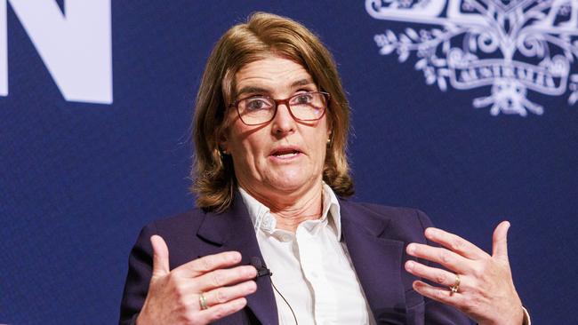 RBA governor Michele Bullock during a panel on the State of Economy during the ASIC annual forum at the Sofitel in Melbourne. Picture: Aaron Francis / The Australian