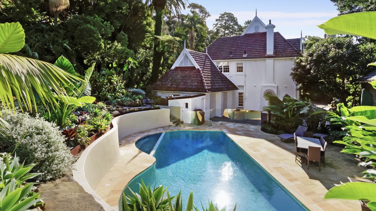 The home comes with a pool.