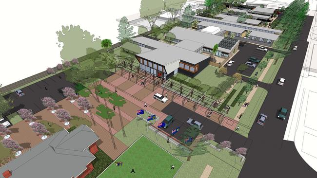 The draft plan of the $15 million veterans’ mental health precinct at Glenside.