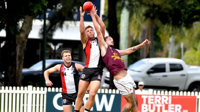 Morningside player Keegan Downie QAFL Morningside v Palm beach Currumbin Saturday April 9, 2022. Picture, John Gass