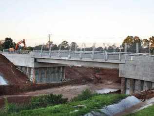 The nearly completed Wardell Road overpass on the Alstonville bypass.