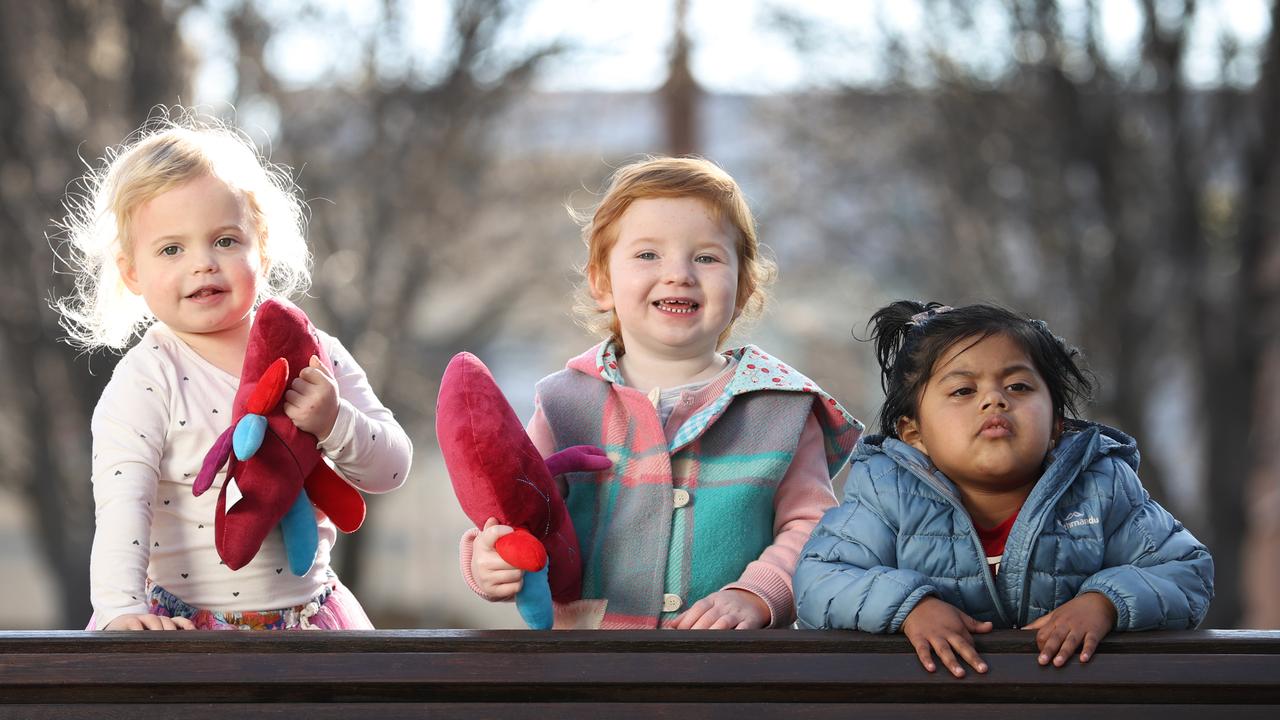 Riley Swander, Zoe Gallacher and Ashleen Kainth have all had liver transplants. Picture: David Caird