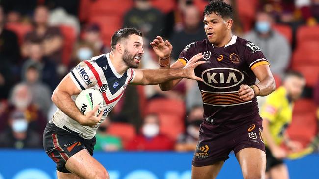 James Tedesco was outstanding for the Roosters. Picture: Chris Hyde/Getty Images