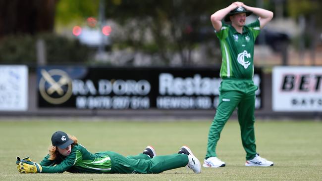 VSDCA: A near miss for Croydon against Donvale. Picture: Steve Tanner