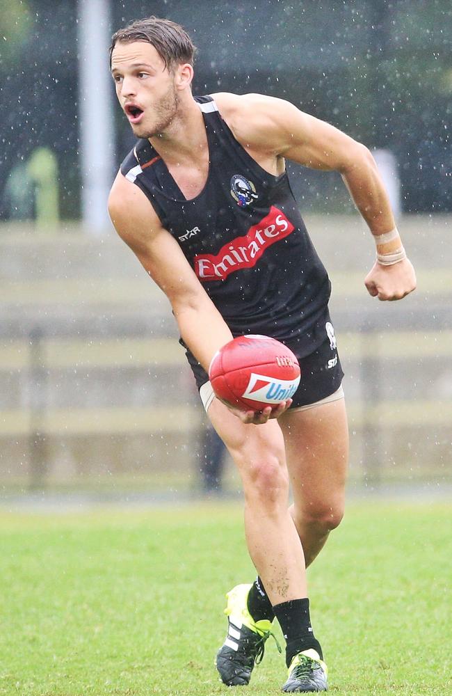 James Aish fighting to break into Collingwood’s best 22. Picture: Hamish Blair
