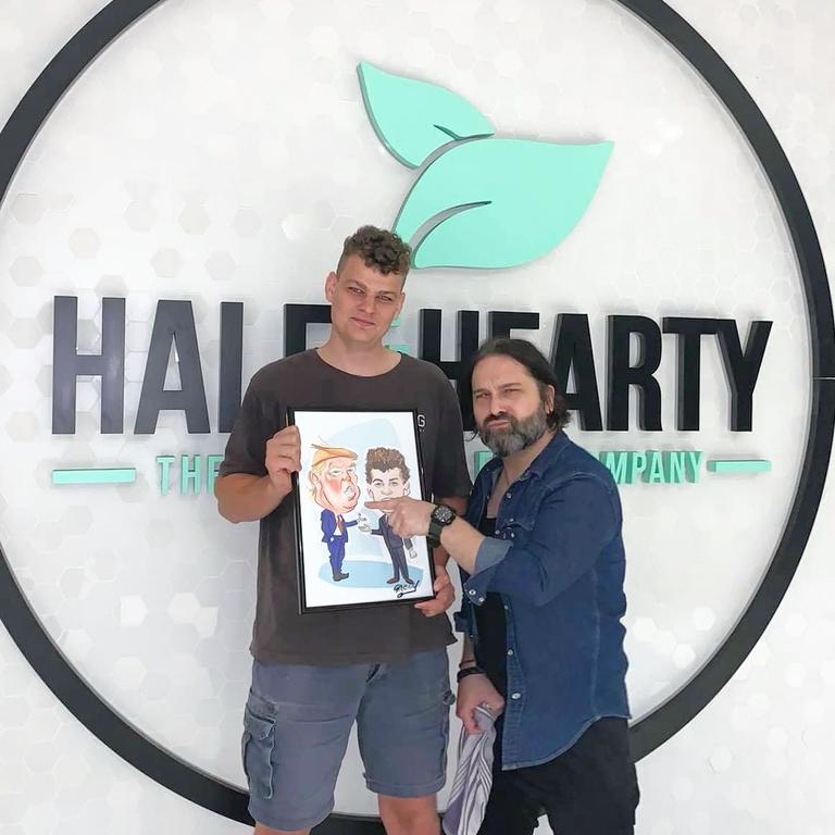 Mark said the ‘left wing fake vegan community’ is trying to destroy his business because of his support for Trump. Picture: Facebook/Hale&amp;Hearty