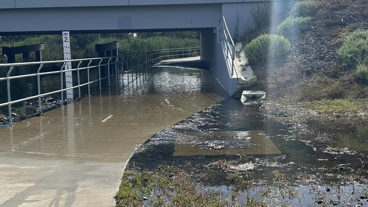 Pricey new bike path keeps on flooding