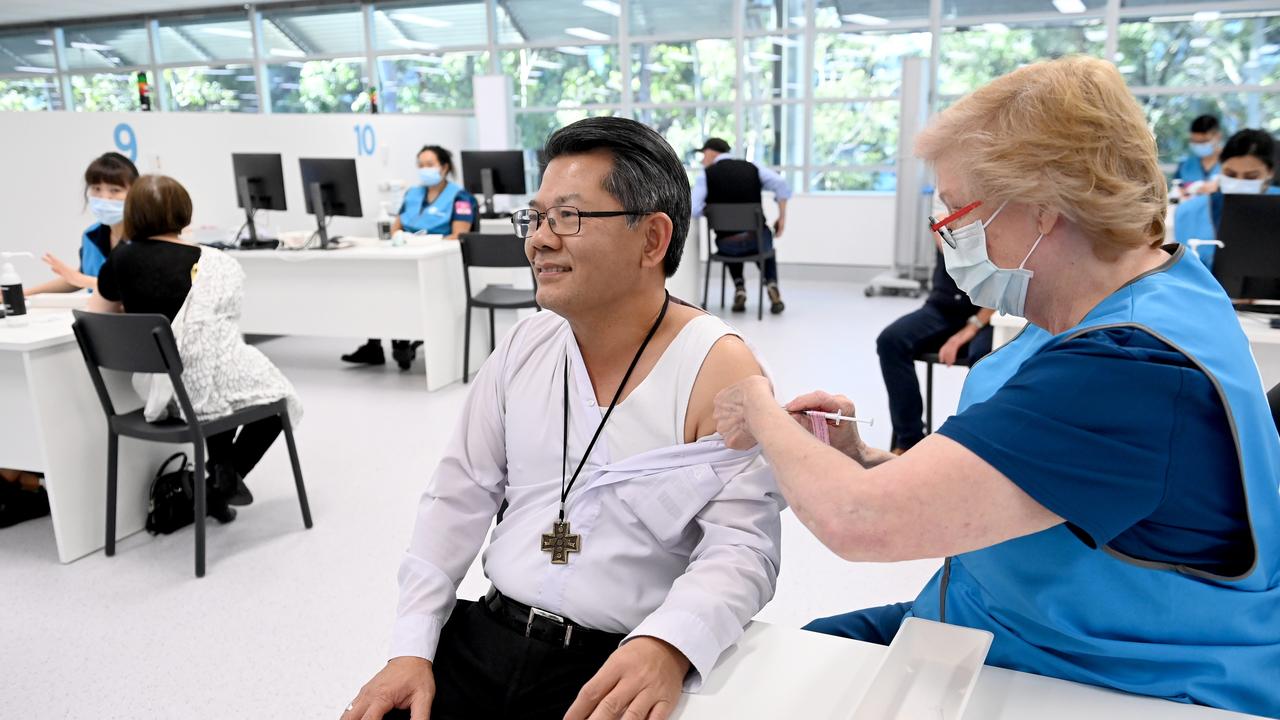 The vaccination hub at Sydney Olympic Park has been a major part of NSW Health’s direct vaccination of almost half a million people. Picture: NCA NewsWire/Jeremy Piper