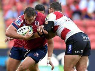 BIG DAY: Queensland Reds star Ruan Smith is among the star attractions at the Gympie Hammers Ladies' Day at Albert Park today. Picture: Bradley Kanaris