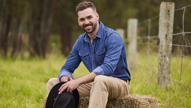 Farmer Sam Messina appeared on Farmer Wants a Wife. Picture: Supplied