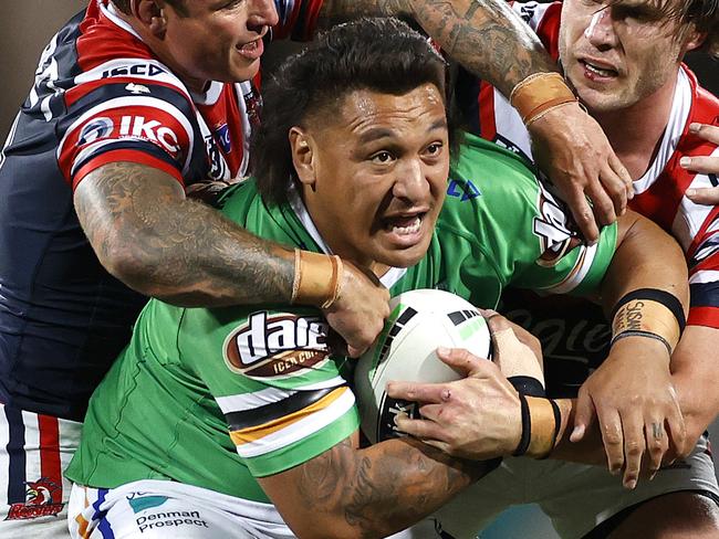 Canberra's Josh Papalii during the NRL Elimination Final between the Sydney Roosters and Canberra Raiders at the SCG. Picture. Phil Hillyard