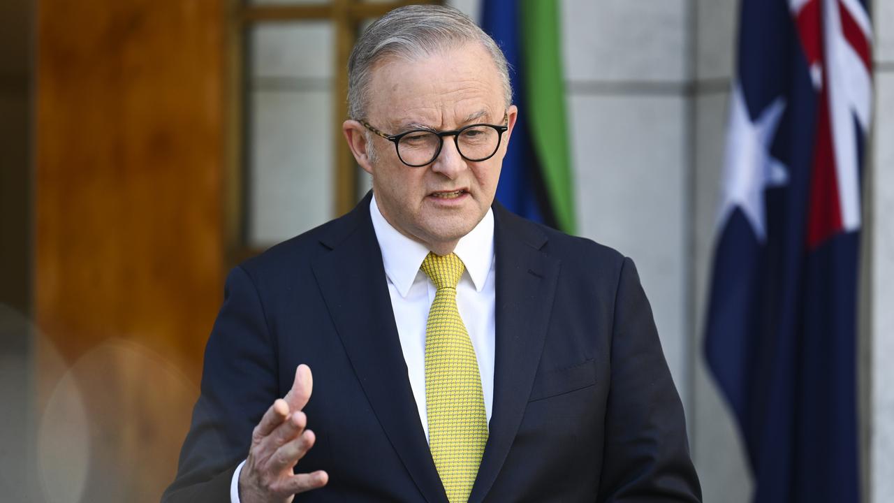 Anthony Albanese has been accused of avoiding whether or not the Labor government intends to make changes to negative gearing, with some fearing it will be scrapped altogether. Picture: NewsWire/Martin Ollman