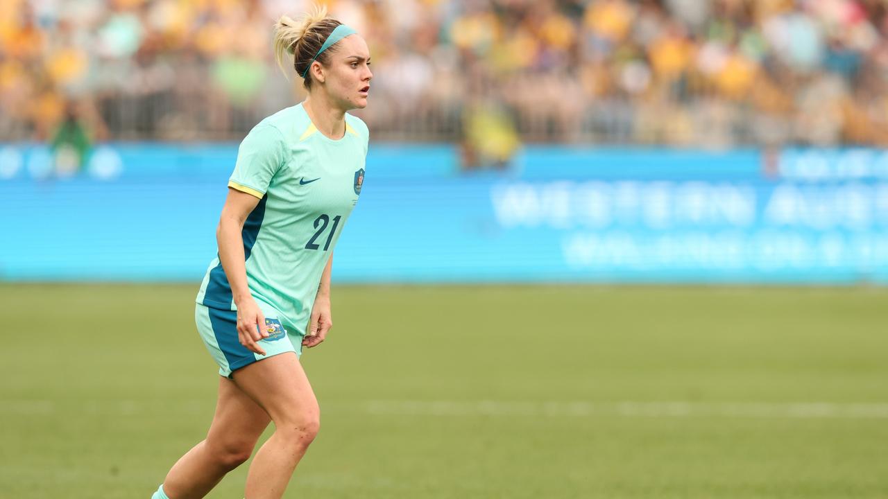 Ellie Carpenter will miss the Matildas’ clash with Chinese Taipei. Picture: Will Russell/Getty Images