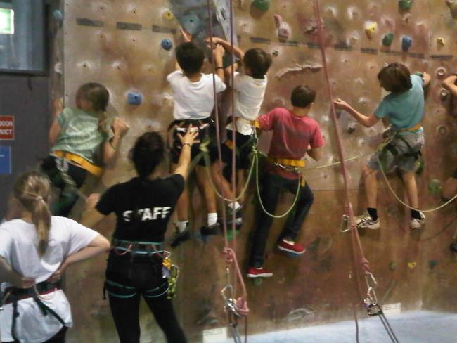 Climbing helps kids build strength, flexibility, confidence and helps with problem solving. Picture: Supplied.