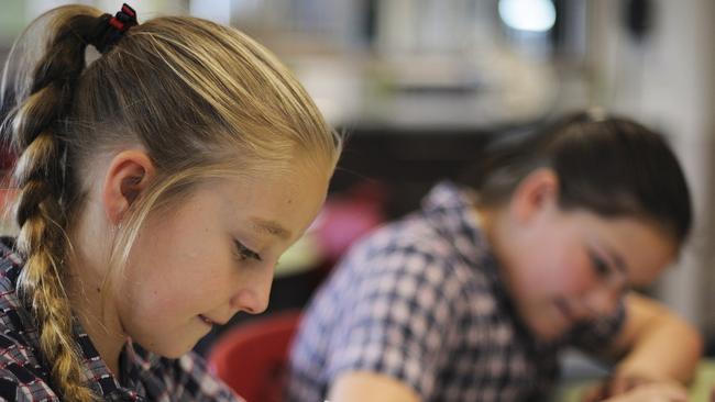 Students sitting for the NAPLAN test. File image. Picture: Duncan Abey.