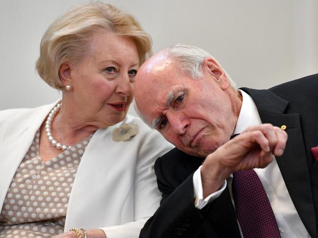 Janette and John Howard. Picture: Mick Tsikas