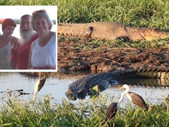 ‘They circled us’: Tourists rescued after boat gets bogged on bank of river full of crocs