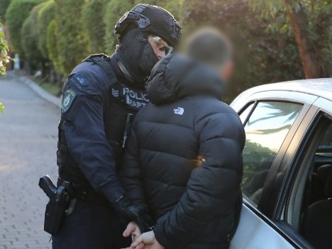 He was arrested at Greenacre. Picture: NSW Police