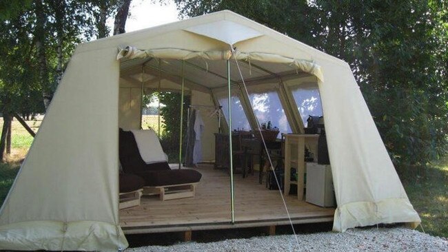 Example of tent to be used in Freycinet Experience Pty Ltd's standing camp proposal. Picture: Glamorgan-Spring Bay Council