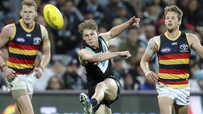 AFL - SHOWDOWN 46 - Port Adelaide v Adelaide Crows at Adelaide Oval. Xavier Duursma Picture SARAH REED