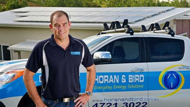 John Horan, founder of Townsville-based Horan &amp; Bird, which claims to be one of Australia’s largest commercial solar companies. The company was voted Australian Small Business of the Year in 2012 and Regional Employer of the Year in 2014. Picture: Supplied