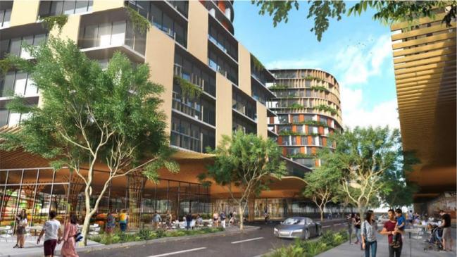Artist impressions of what the development could look like inside 22-32 Queen Street, Campbelltown